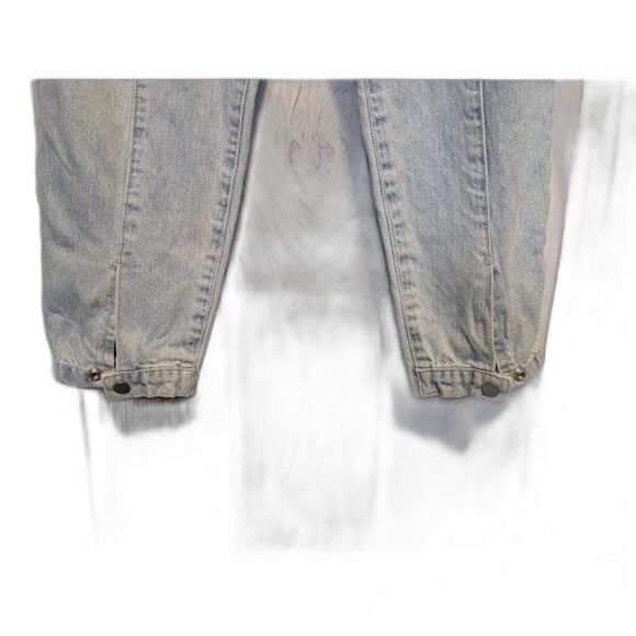 BCBGMAXAZRIA Snap-Vent Light Wash Denim Jeans Size 27" Waist Model Off-Duty Y2K - Picture 4 of 7